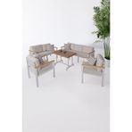 neokas Metal Balkon Seti, Bahçe Takımı, Kafe Koltuğu, Bekleme Alanı Koltuğu, Oturma Grubu 1 + 1 + 2
