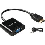 Neolink NL-108 HDMI To VGA Ses Destekli Çevirici Full Hd 1080P Dönüştürücü Adaptör - Siyah