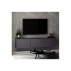 Neon Duvara Monte 3 Kapaklı Tv Sehpası – 160 Cm – Minimal Tasarım Antrasit