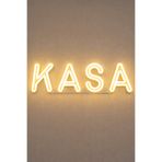 Neon KASA LED Tabela 40x12 cm – 3D Baskı PETG – 12V Tak Çalıştır – Işıklı Kasa Yazısı