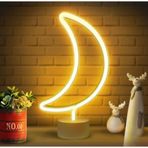 Neon Led Işıklı Usb'li Gece Lambası Pilli Neon Led Işıklı Masa Lambası Dekoratif Aydınlatma (Aydede)