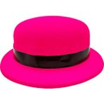 Neon Partisi Pembe Renk Melon Plastik Parti Şapkası - AGT2424-4365
