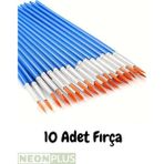 Neon Plus 10 Adet Fırça ile Sulu Boya, Akrilik Boya, Guaj Boya ve Yağlı Boya için Resim Boyama Workshop