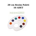 NEON PLUS 10 ADET RESİM PALETİ 20 CM BOYUTUNDA