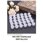 NEON PLUS 100 Adet 3ml Boş Boya Kabı (600 Boş Boya Gözü Kilitli)