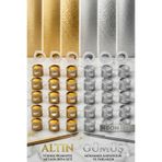 NEON PLUS Altın Gümüş Renk Metalik Akrilik Boya 3 ml ( 5 paket)