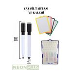 NEON PLUS Silinebilir Yazı Tahtası ve Kalemi (Çarpım Tablolu) 17x26 cm