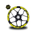 Neon Sarı Yamaha Mt-25 Geniş Jant Sticker Etiket Modeli