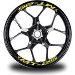 Neon Sarı Yamaha Mt-25 Yazılı 8li Jant İçi Yazı Sticker Etiket