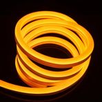 Neon Şerit Led 220 Volt Esnek Silikonlu Aydınlatma + Fiş Dahil 1 Mt-amber Amber