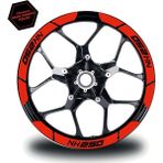 Neon Turuncu Cf Moto 250 Nk Geniş Jant Sticker Etiket Modeli - standart - Renkli