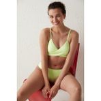 Neon Yeşil Lively Büzgü Detaylı Hipkini Bikini Altı - 34