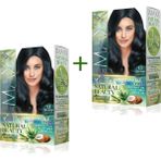 Neonova 2 Paket Natural Beauty Amonyaksız Saç Boyası 1.1 Mavi Siyah
