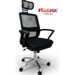 Neonx|phonix Çalışma Koltuğu|terletmez Kumaş|çalışma Sandalyesi - Plastik Ayaklı Gri Kumaşlı - Siyah