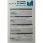 Neopren Basit El Bilekliği Başparmak Destekli Isı Koruyucu Bilek Bandajı