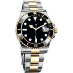 Neorney Şık Premium Her Tarza Uygun Rolex Model Çelik Erkek Kol Saati - Altın - Gümüş