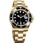 Neorney Şık Premium Her Tarza Uygun Rolex Model Çelik Erkek Kol Saati - Gold - Siyah