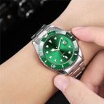 Neorney Şık Premium Her Tarza Uygun Rolex Model Çelik Erkek Kol Saati - Gri