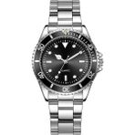 Neorney Şık Premium Her Tarza Uygun Rolex Model Çelik Erkek Kol Saati - Gümüş - Siyah