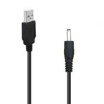 NEORTX USB - DC 3,5 mm Kablo, 5 V DC Güç Kablosu USB - DC 3,5 mm x 1,35 mm Erkek Namlu Jak Fiş Adaptör Konektör Şarj Kablosu