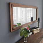 Neostill 110x50 Ceviz Ahşap Dekoratif Ayna