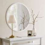 Neostill A706 Beyaz Dekoratif Yuvarlak Ayna