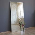 NEOstill-Dekoratif Baklava Desenli Duvar Salon Boy Ayna A306d