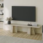 Neostill - Mushroom Tv Sehpası / Traverten Desen - Krem