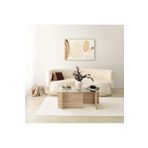 Neostill New Cam Sehpa/Traverten Desen