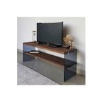 Neostill Tv 100 Ahşap Tv Sehpası Woodn Glass
