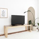NeoStill - Via Cam Tv Sehpası / Natural Ahşap - Açık Kahverengi