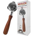 NEOUZA 51mm Dipsiz Portafilter Kompatibil İçin Electrolux E6EC1, Karaca 1101, Sinbo SCM-2979, Paslanmaz Çelik Yedek Filtre Sepetli Kahve Makineleri için Uyumlu