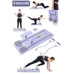 NEOVİBE R4 Elite Pilates Board Çok Fonksiyonlu Egzersiz Aleti Pilates Reformer, Ev Tipi Pilates Istasyonu Pilates