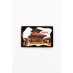 Nepal Temalı Deri Magnet Ahşap Tabaka