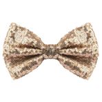Neptniopllab Parlak Pullu Katı Papyon Erkekler için Köpüklü Önceden Bağlı Papyon Glitter Noel Doğum Günü Partisi Fantezi Elbise, KAHVE KAHVERENGİ, 1pc