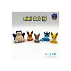 Neptune Pokemon Mini Figür Seti 5 (Snorlax, Eevee, Vaporeon, Jolteon, Flareon)