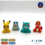 Neptune3D Favori 4'lü Pokemon Figür Seti (Pikahchu / Bulbasaur / Charmander / Squirtle / Pikaçu / Balbazar / Çarmendır / Skörtıl)