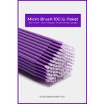 Nera Classy Micro Brush 100 Lü Paket - Ipek Kirpik - Kalıcı Makyaj - Kirpik Lifting Çubuğu