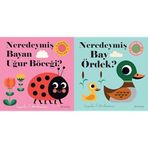 Neredeymiş Bayan Uğur Böceği? (Dokun, Hisset, Aynaya Bak!) & Neredeymiş Bay Ördek? (Dokun, Hisset, Aynaya Bak!) (2 Kitap Set)