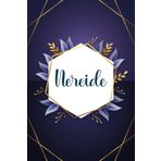 Nereide: Taccuino personalizzato con il nome Nereide | Regalo di compleanno per moglie, mamma, sorella, figlia ... | Foglie blu | 110 pagine a righe, Piccolo formato 6x9 pollici (15,24 x 22,86 cm)