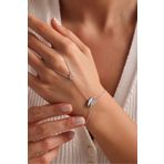 Nereze 925 Ayar Gümüş Rodyum Kaplama Göz Model Şahmeran Bileklik