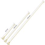 Nereze 925 Ayar Gümüş Uzatma Zinciri ( Bileklik, Kolye, Halhal, Şahmeran Kullanımına Uygun) - Gold - 10 cm