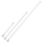 Nereze 925 Ayar Gümüş Uzatma Zinciri ( Bileklik, Kolye, Halhal, Şahmeran Kullanımına Uygun) - Rodyum - 15 cm
