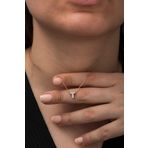 Nereze 925 Ayar Harf 3 Boyutlu T Harfi Kadın Gümüş Kolye