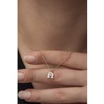 Nereze 925 Ayar Minimal At Nalı Kadın Gümüş Kolye