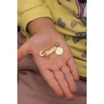 Nereze NRZ99667 925 Ayar Maşallah Nazarlı Pembe Ayakizi Bebek Gümüş Çengelli İğne