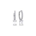 Nereze NRZ998573 925 Ayar Gümüş 15 mm Tamtur Tektaş Tasarım Küpe