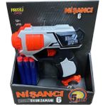 Nerf BlazeStorm Sünger Mermi Dart Atan Tabanca 5 Dartlı Nişancı 6 Eğlenceli Oyun İçin