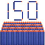 Nerf N-Strike Elite Blasters oyuncak tabanca için dart okları, orijinal dart yedek paketi, yedek mermiler, yumuşak EVA dart okları, cephane, köpük dart okları, 150 adet, 7,2 cm