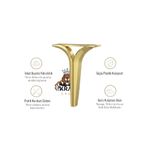 NERGİS 19 CM Gold Koltuk Yatak Odası Tv Ünitesi Konsol ve Ofis Mobilyası Dolap Ayağı 4 Ad Gönderim ayak.kral.16